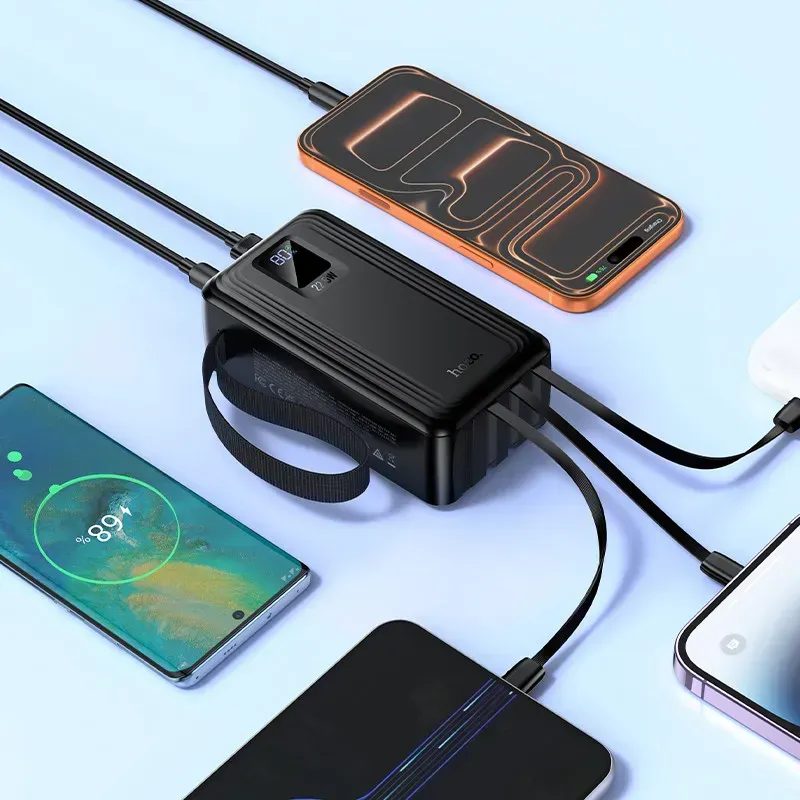 Power bank HOCO J173A 30000mAh 22.5W з кабелями та ліхтариком - Зображення 2