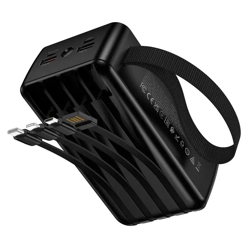 Power bank HOCO J173A 30000mAh 22.5W з кабелями та ліхтариком - Зображення 8