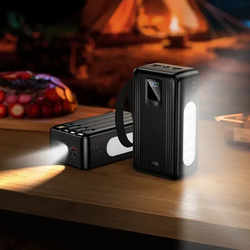 Power bank HOCO J173A 30000mAh 22.5W з кабелями та ліхтариком - Зображення 9