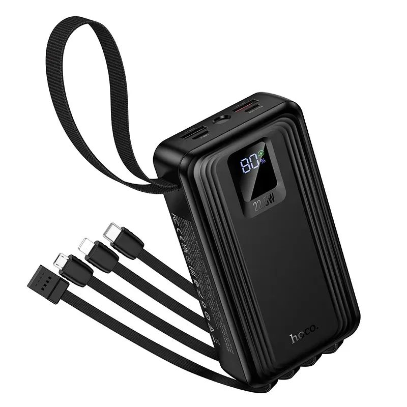 Power bank HOCO J173 20000mAh 22.5W з кабелями та ліхтариком - Зображення 5