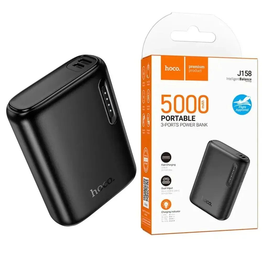 Павербанк HOCO J58 5000mAh колір чорний - Зображення 3